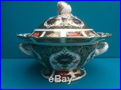 Royal Crown Derby 1st Quality Old Imari 1128 Sauce Tureen