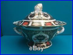 Royal Crown Derby 1st Quality Old Imari 1128 Sauce Tureen