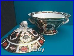 Royal Crown Derby 1st Quality Old Imari 1128 Sauce Tureen