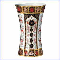Royal Crown Derby 1st Quality Old Imari Solid Gold Band Column Vase