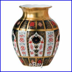 Royal Crown Derby 1st Quality Old Imari Solid Gold Band Tulip Vase