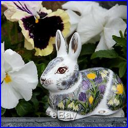 Royal Crown Derby 1st Quality Springtime Crouching Bunny Rabbit Paperweight