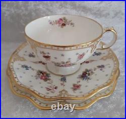 Royal Crown Derby 1st Royal Antoinette A. 1225 Tea Trio C1996/2000