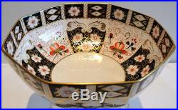 Royal Crown Derby 2451 Octagonal Centrepiece Bowl 8 & 1/4 Inches