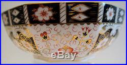 Royal Crown Derby 2451 Octagonal Centrepiece Bowl 8 & 1/4 Inches