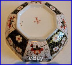Royal Crown Derby 2451 Octagonal Centrepiece Bowl 8 & 1/4 Inches