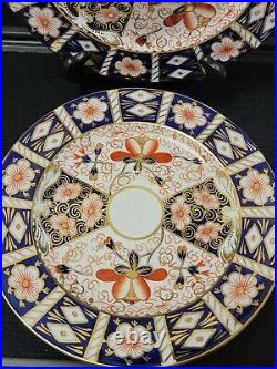 Royal Crown Derby 2451 Traditional Imari Luncheon Plate 9 3/8 Set of 6pc