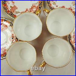 Royal Crown Derby 2649 Group Of 4 Demitasse Cup & Saucer Sets Imari Col Exc Cond