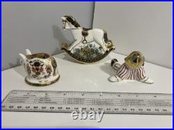 Royal Crown Derby 3 paper weights