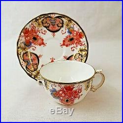 Royal Crown Derby 3401 Imari Tea Cup & Saucer Antique 19th Century Rare