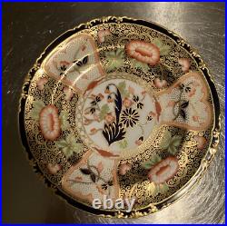 Royal Crown Derby #4591 GADROONED CABINET PLATES 8 1/2 Matching Set -6 c. 1895