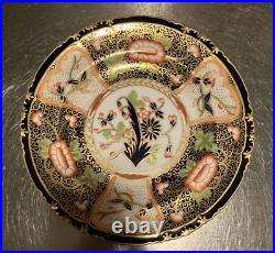 Royal Crown Derby #4591 GADROONED CABINET PLATES 8 1/2 Matching Set -6 c. 1895