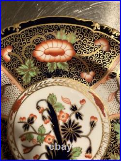 Royal Crown Derby #4591 GADROONED CABINET PLATES 8 1/2 Matching Set -6 c. 1895