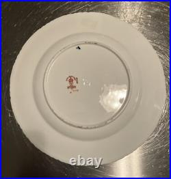 Royal Crown Derby #4591 GADROONED CABINET PLATES 8 1/2 Matching Set -6 c. 1895