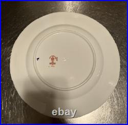 Royal Crown Derby #4591 GADROONED CABINET PLATES 8 1/2 Matching Set -6 c. 1895