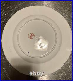 Royal Crown Derby #4591 GADROONED CABINET PLATES 8 1/2 Matching Set -6 c. 1895