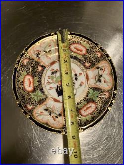 Royal Crown Derby #4591 GADROONED CABINET PLATES 8 1/2 Matching Set -6 c. 1895