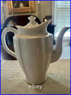 Royal Crown Derby 5 Cup Coffee Pot Surrey White With 3 Cup Green Mark 1940's