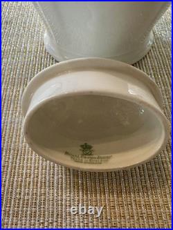 Royal Crown Derby 5 Cup Coffee Pot Surrey White With 3 Cup Green Mark 1940's