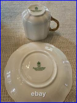 Royal Crown Derby 5 Cup Coffee Pot Surrey White With 3 Cup Green Mark 1940's