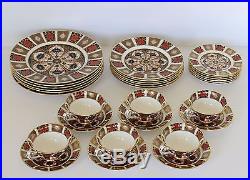 Royal Crown Derby 5 PIECE PLACE SETTING / SERVICE FOR 6 30 Pieces Old Imari