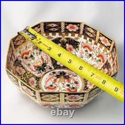 Royal Crown Derby 6299 Octagonal Bowl 18.5cm Diameter