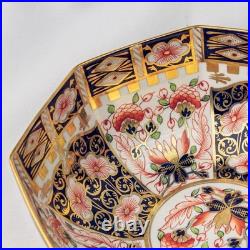Royal Crown Derby 6299 Octagonal Bowl 18.5cm Diameter