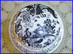 Royal Crown Derby 7 1/4 inch Black Aves Ginger Jar