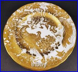 Royal Crown Derby 8 1/2 Wide GOLD AVES Salad Plates Set of Four