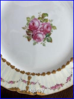 Royal Crown Derby 8 3/4 Salad Plates England Hand Painted Set 4