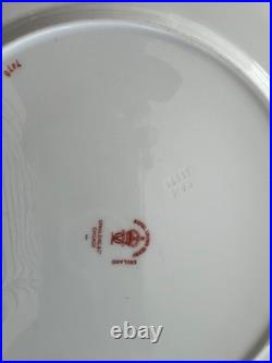 Royal Crown Derby 8 3/4 Salad Plates England Hand Painted Set 4