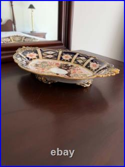Royal Crown Derby 8731 Imari Footed Fruit Dish 1902 Antique England