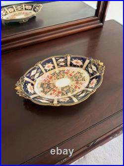 Royal Crown Derby 8731 Imari Footed Fruit Dish 1902 Antique England