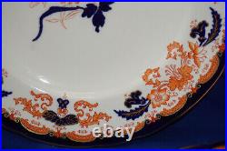 Royal Crown Derby 9820 (5) Dinner Plates, 10 1/4 Cobalt & Rust (B42)