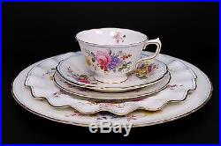 Royal Crown Derby 9875 Dinner Salad Bread Plate Cup Saucer 5 Piece Setting