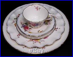 Royal Crown Derby 9875 Dinner Salad Bread Plate Cup Saucer 5 Piece Setting