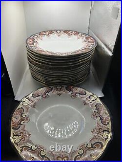 Royal Crown Derby- ANTIQUE 1907 Imari Plate 9 -3973 SET OF 10 GREAT Condition