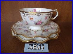 Royal Crown Derby ANTOINETTE Tea Trio Cup / Saucer / Side Plate