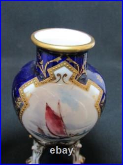 Royal Crown Derby Amphora Vase Hand Painted & Signed WEJ Dean. C. 1923 Royal Crown Derby Amphora Vase Hand Painted & Signed WEJ Dean. C. 1923