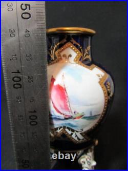 Royal Crown Derby Amphora Vase Hand Painted & Signed WEJ Dean. C. 1923 Royal Crown Derby Amphora Vase Hand Painted & Signed WEJ Dean. C. 1923