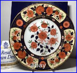 Royal Crown Derby Antique Chrysanthemum Dessert Plate 8 1/2 Ltd 1999 Mint