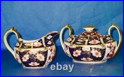 Royal Crown Derby Antique IMARI Cream & Sugar Set made in 1933