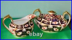 Royal Crown Derby Antique IMARI Cream & Sugar Set made in 1933