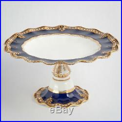 Royal Crown Derby Antique Porcelain Comport Footed Dish Tazza Royal Shape c. 1900