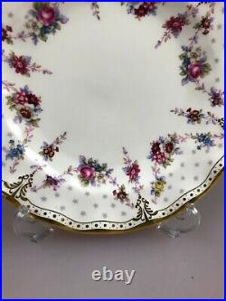 Royal Crown Derby Antoinette 1st Quality Fluted Salad Dessert Plate 8 20.5 XLV