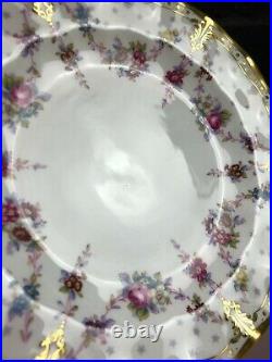 Royal Crown Derby Antoinette 1st Quality Fluted Salad Dessert Plate 8 20.5 XLV