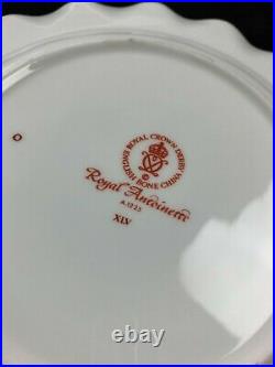 Royal Crown Derby Antoinette 1st Quality Fluted Salad Dessert Plate 8 20.5 XLV