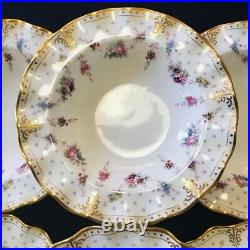 Royal Crown Derby Antoinette Deep Plate Set of 6 Used