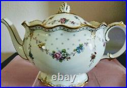 Royal Crown Derby Antoinette Large Teapot = Never Used