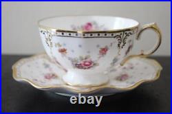 Royal Crown Derby Antoinette Tea Cup Saucer